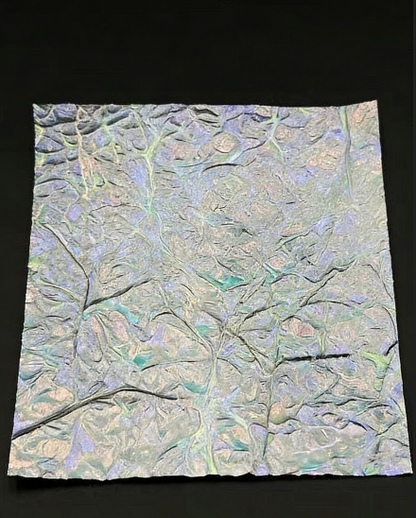 Iridescent Dichroic Film - Silver-White Laser Effect
