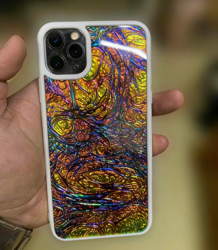 Iridescent Dichroic Film-Deep Forest Eye