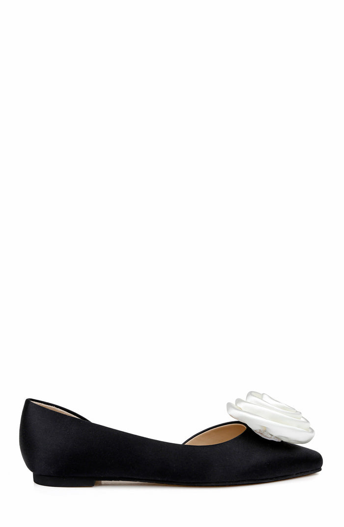 Black | Jana d'Orsay Flats Side