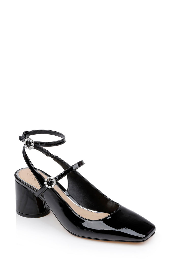 Black | Keilani Block Round Heeled Mary Jane