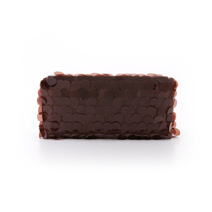 Brown | Payette Envelope Clutch Back