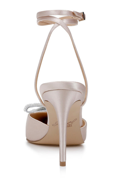 Champagne | Kynlee Wraparound Ankle Strap Stiletto
