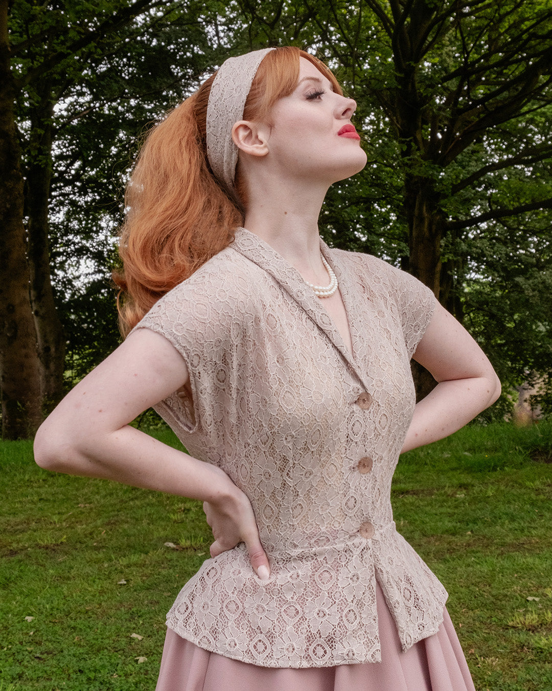 1950s Merle Blouse - Desert Lace
