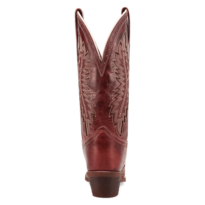 Laredo Women's Coyote Creek Snip Toe Leather Boot in Red