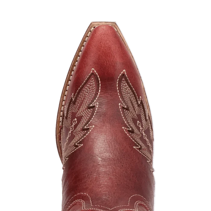 Laredo Women's Coyote Creek Snip Toe Leather Boot in Red