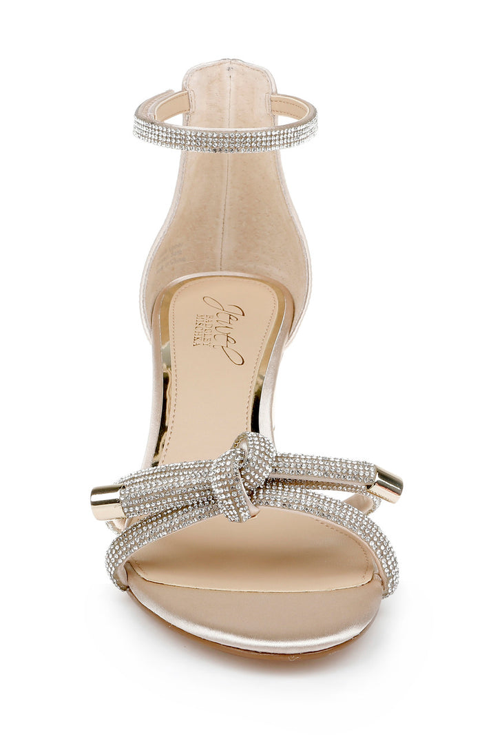 Champagne | Lena Knotted Mid Heel