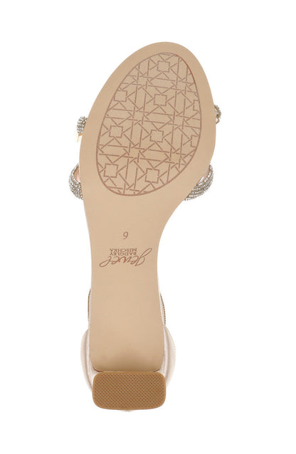 Champagne | Lena Knotted Mid Heel