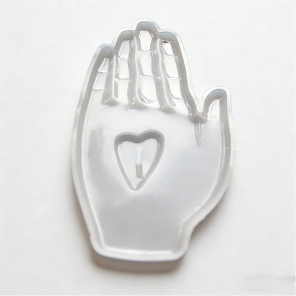 Love in the Palm Ornament &Incense Holder Resin Mold