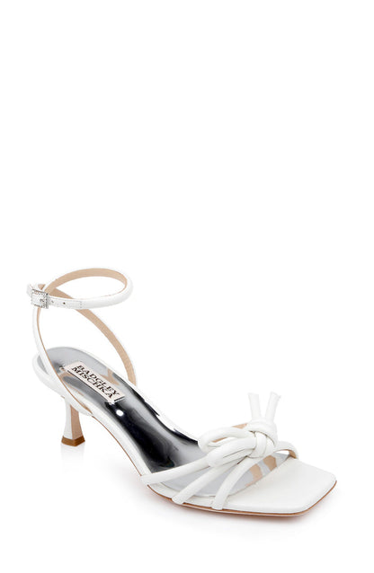 White | Loyalty Knot Detail Sandal