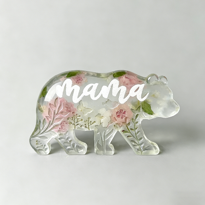 Mama Bear Ornament Resin Mold
