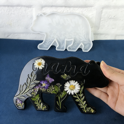 Mama Bear Ornament Resin Mold