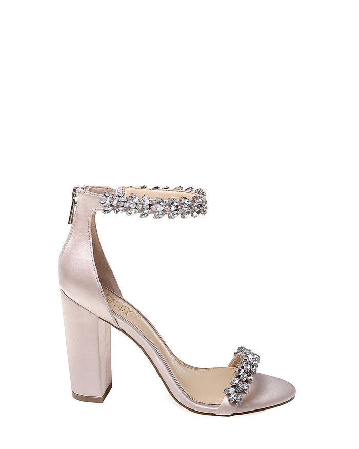 Champagne | Mayra Ankle Strap Evening Shoe
