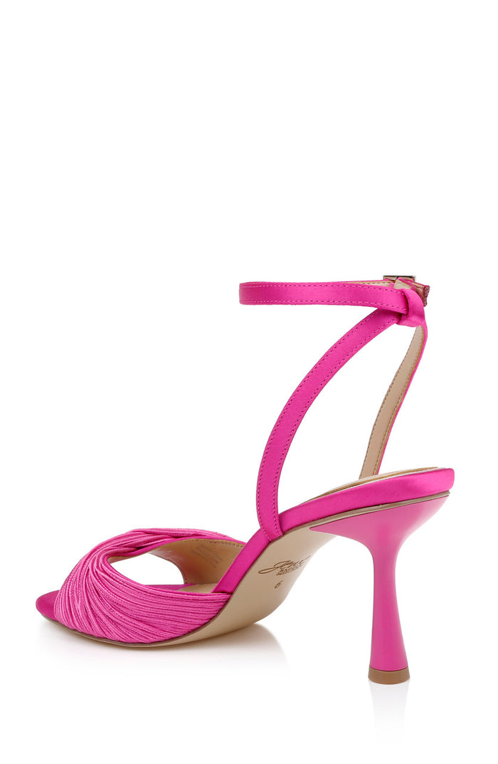 Hot Pink | Nannette Ankle Strap Sandals Back Side
