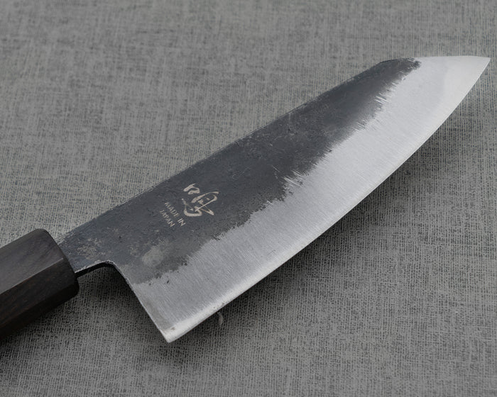 Naru “Hatsukou Series” Aogami #2 Kurouchi 120mm Ko-Bunka with Ebony Handle