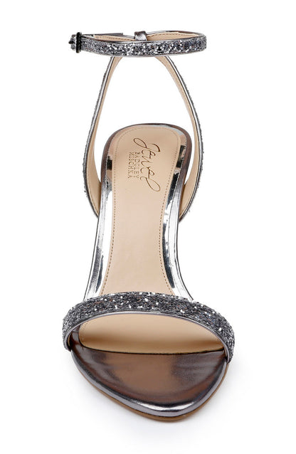 Smoke Ojai II Crystal Adorned Sculpted Stilettos Front