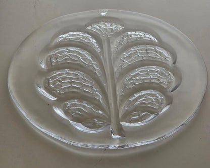 Orrefors SwedishEden leaf serving plate  signed -