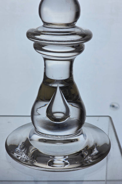 Pair of hand made Glass candle sticks
