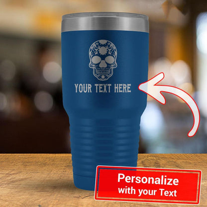 Personalize Calavera YOUR TEXT - 30oz Tumbler-KaboodleWorld