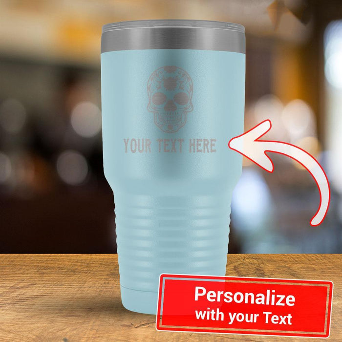 Personalize Calavera YOUR TEXT - 30oz Tumbler-KaboodleWorld