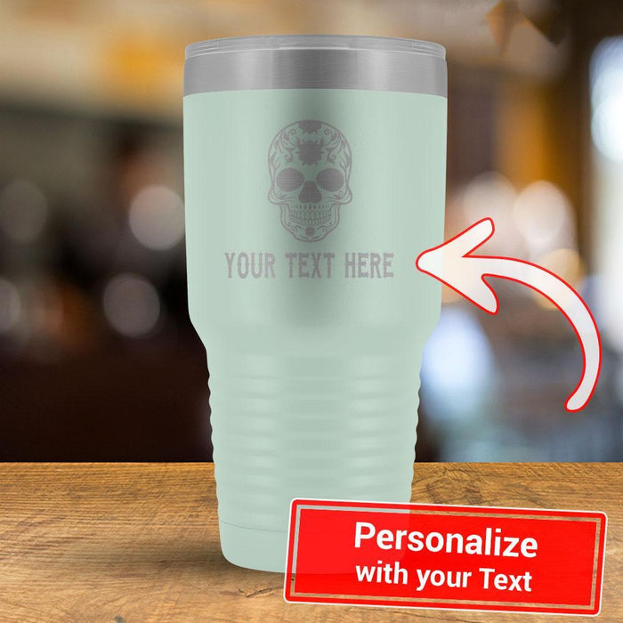 Personalize Calavera YOUR TEXT - 30oz Tumbler-KaboodleWorld