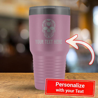 Personalize Calavera YOUR TEXT - 30oz Tumbler-KaboodleWorld