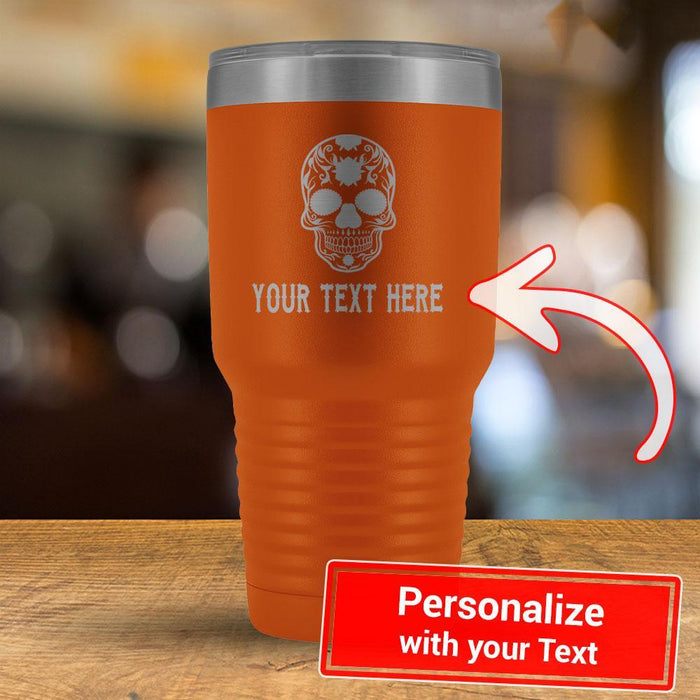 Personalize Calavera YOUR TEXT - 30oz Tumbler-KaboodleWorld