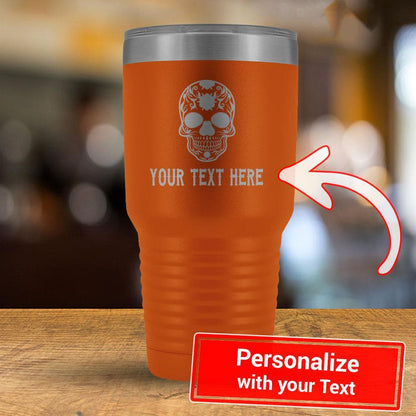 Personalize Calavera YOUR TEXT - 30oz Tumbler-KaboodleWorld
