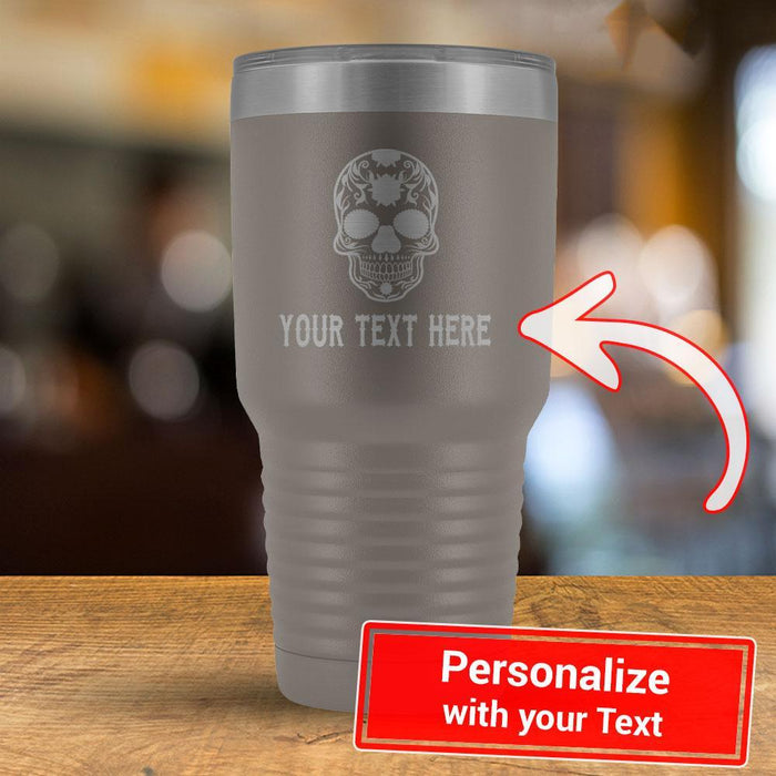 Personalize Calavera YOUR TEXT - 30oz Tumbler-KaboodleWorld
