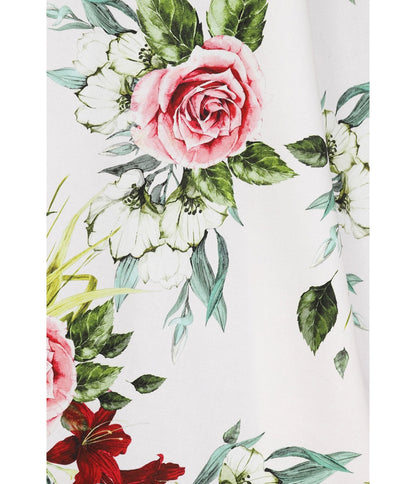 Plus Size Floral Print Carole Swing Dress