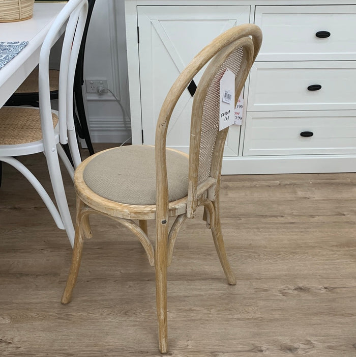 Rattan Back Dining Chair