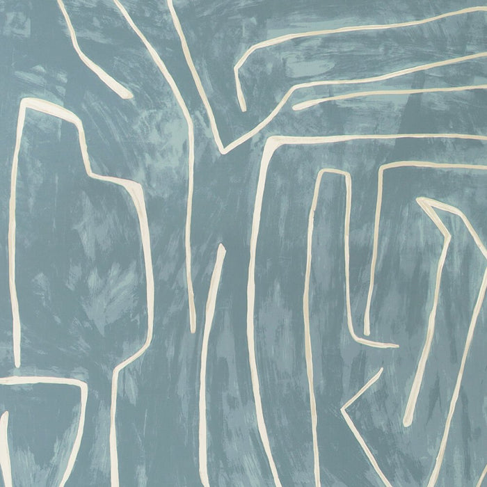 graffito abstract wallpaper, interior design, kell wearstler