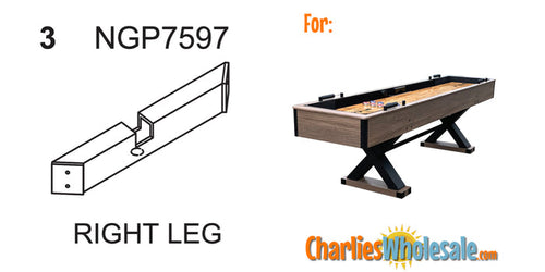Replacement Part NGP7597 Right Leg