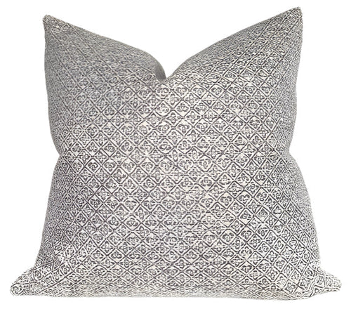 Sarong Weave Pillow Cover in Grey, Schumacher Textiles
