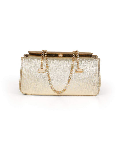 Senna Compact Faux Leather Box Clutch