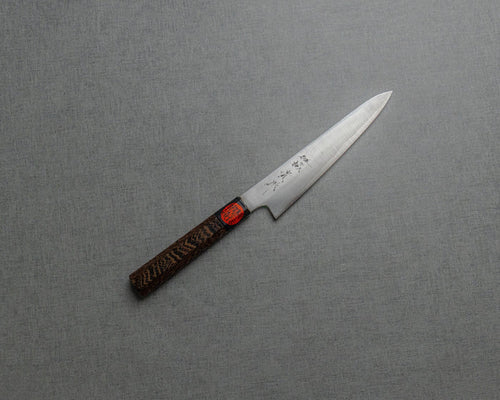 Shigeki Tanaka Ginsan (Silver #3) 150mm Petty with Wenge Buffalo Horn Handle