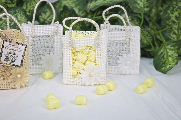12 pcs-Square Tote Bag w/ Mesh