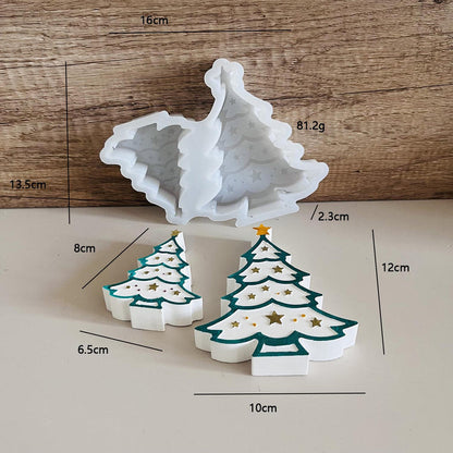 Star Christmas Tree Ornament Resin Mold
