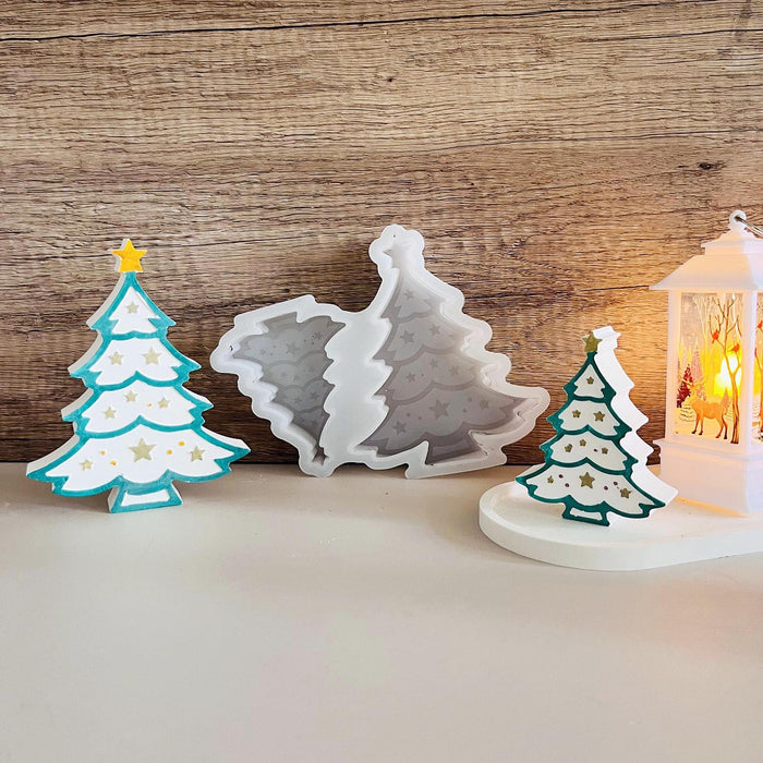 Star Christmas Tree Ornament Resin Mold