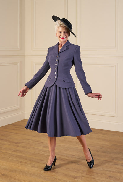 1950s Premium Circle Skirt - Steel
