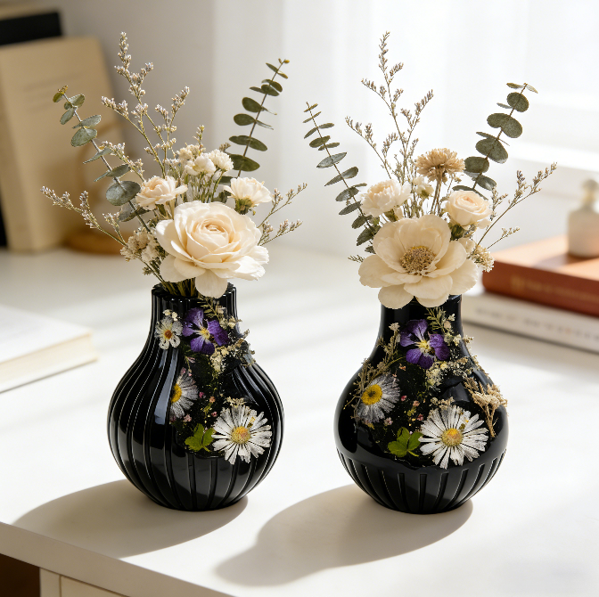 Striped Vase Resin Mold