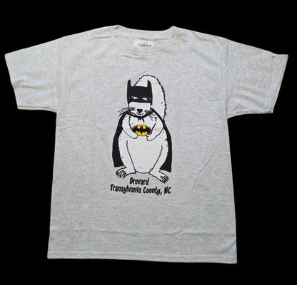 T-Shirt - Kids - Toddler - Batman White Squirrel - Short Sleeve Crew Neck