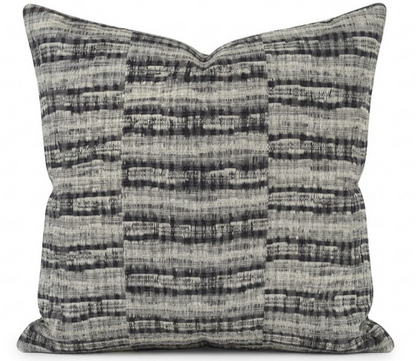 Thalassa Pillow Cover in Charcoal 05, Zak + Fox Textiles
