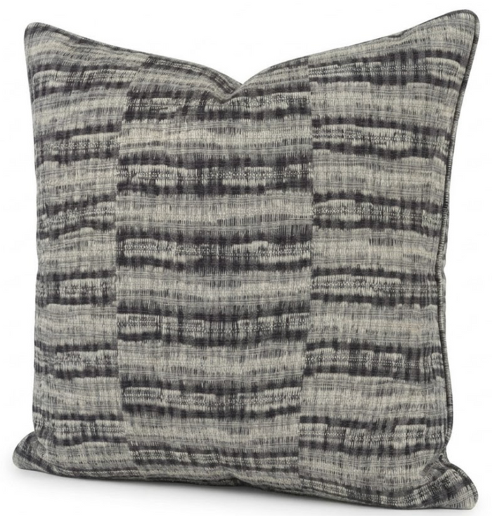 Thalassa Pillow Cover in Charcoal 05, Zak + Fox Textiles