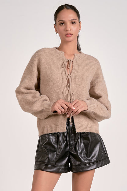 Elan Tie Front Cardigan