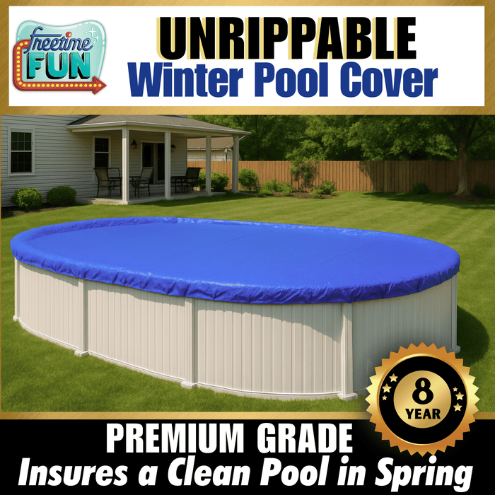 Unrippable Above Ground Swimming Pool Tarp Winter Cover Round or Oval