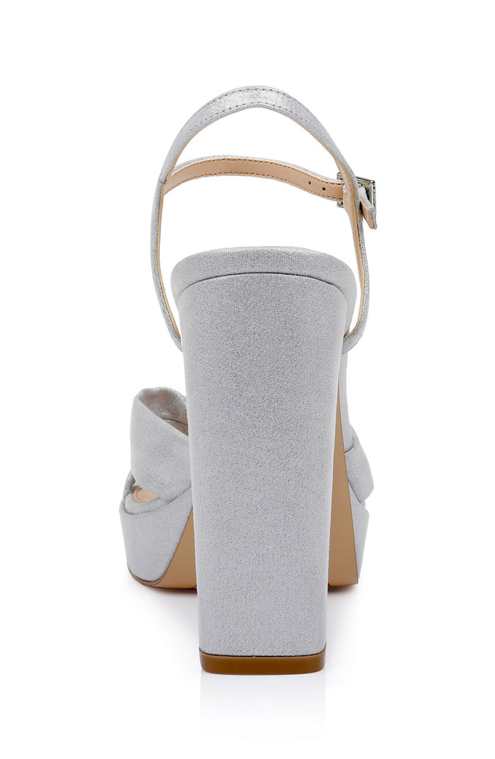 Silver | Valencia Platform Heels