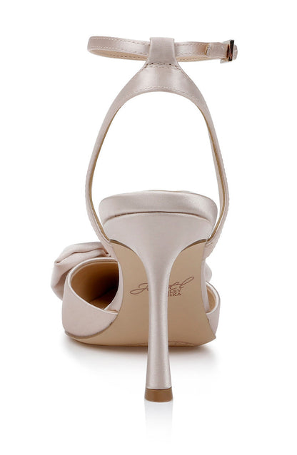 Champagne | Yanna Satin Stiletto with Bow