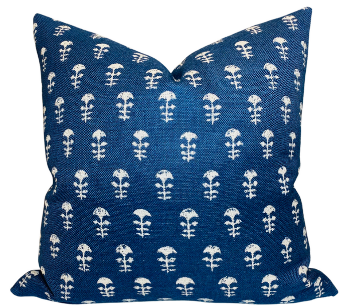 Yukka Woven Pillow Cover in Atlantic Blue, Walter G Textiles