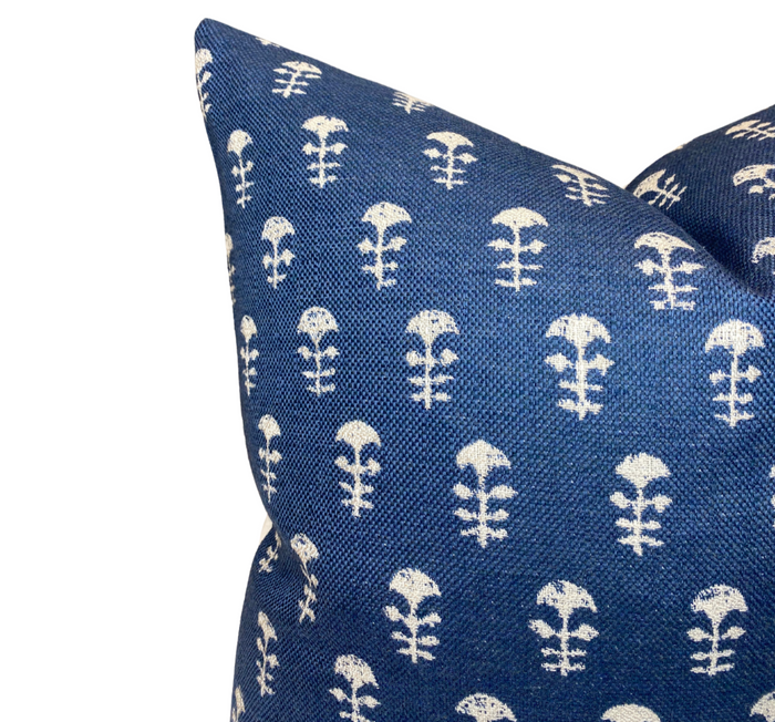Yukka Woven Pillow Cover in Atlantic Blue, Walter G Textiles