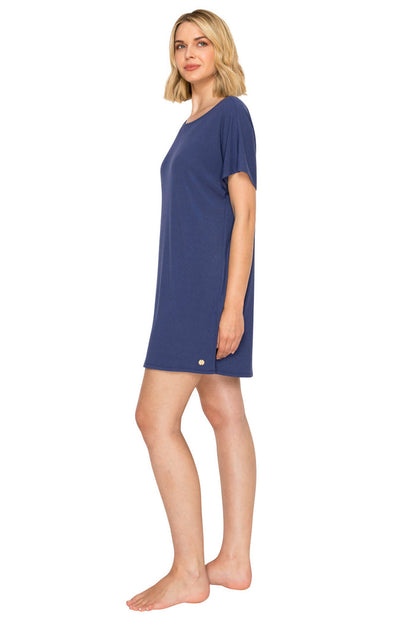 Blueberry | Yummy Modal Rib Dolman Sleep Dress Side
